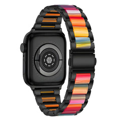 Stainless & Resin Accent Apple Watch Band