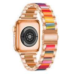 Stainless & Resin Accent Apple Watch Band